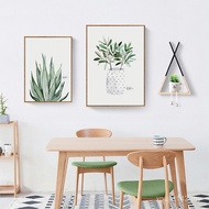 Nordic Style Dining Room Combination Modern Simple Creative Wall Mural Dining Table Painting Living 