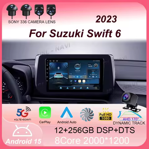 Android 15 For Suzuki Swift 6 2023 Car Radio Multimedia Video Player Navigation stereo GPS No 2din 2