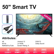 Expose Smart TV  50 inch FHD Slim flat Screen television 50 inch LED TV With Bracket Android TV