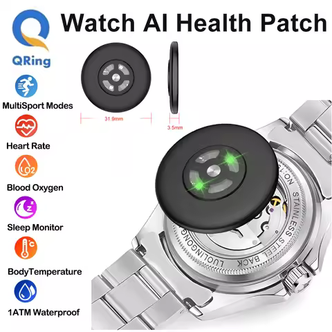 Y27 Smart AI Watch Patch With Heart Rate Sleep,SpO2,Heart Rate,Stress,Temperature Monitoring,Multi S