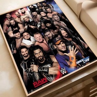 Wwe Poster Self adhesive Art Waterproof Paper Sticker Coffee House Bar Room Wall Decor