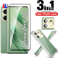 3in1 For Infinix Zero 30 5G Case Transparent Soft Back Phone Cover For Infinix zero 30 Zero30 5G Zer