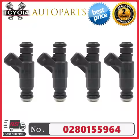 4pcs/lot Fuel Injectors 0280155964 For BYD FLYER 2001-2008 CHANA Box Pickup 2007- CHERY QQ 2003- Jag