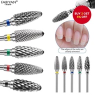 5pcs Nail Drill Bit Tungsten Steel Corn-shaped Grinding Head for Electric Milling Machine FABIYAN - 