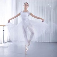 balletto芭蕾舞裙長款TUTU裙女軟紗裙舞蹈練習裙子練功長裙半身裙