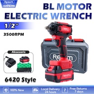 REAIM 800NM High Torque Brushless Cordless Impact Wrench Driver Electric Impact Wrench 电动扳手