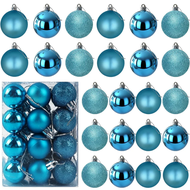 （AAA-HOT） Christmas Balls Ornaments Set3/4/6cm Xmas Shatterproof  Baubles Hanging Balls for Holiday 