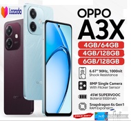 oppo A3X 4G 4/64 4/128 6/128 GB RAM 4GB 6GB ROM 64GB 128GB Smartphone android garansi toko