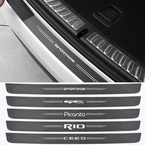 For KIA GT GTline Sportage RIO KX3 K7 KX7 Sorento Picanto Soul Ceed 1PC Car Trunk Door Sill Bumper G