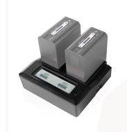 Intelligent Rapid Dual Battery Charger VBD98 D28S D54S S602 LCD Display for Panasonic VW-VBD58 CGA-D