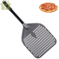 Perforated Pizza Peel 12 Inches Aluminum Pizza Paddle Nonstick Pizza Turning Peel with Anti-Scald Ha