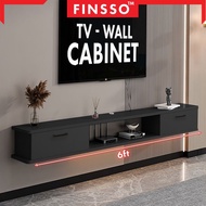 [READY STOCK] Wall TV Cabinet | Minimalist Hanging TV Rack Finsso | Kabinet TV Gantung 100–180cm | S