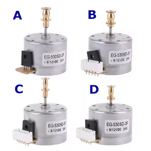 EG530SD-3F DC5-12V 3-Speed 33/45/78 RPM Adjustable Metal Turntables Motor Copper Sleeve Motor for Tu
