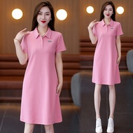 大码连衣裙Large size dress粉色连衣裙女2025夏季新款欧洲站立领宽松洋气显瘦设计感连衣裙女新款2025.12.8