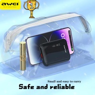 AWEI  P111K Mini Small Size Fast Charging USB + Type C PD 20W 10000mAh Powerbank 10K 22.5W Power Ban