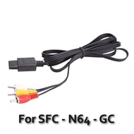 AV AUDIO/VIDEO CABLE FOR SFC GC N64 (BRANDNEW) Signal N64 !!