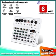 in stock Portable USB DJ Mixer Portable USB DJ Mixer 6-Channel Band Mixer DJ Mixer MP3 Jack 48V Comp