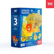 TOi - 【3歲+】兒童分階段拼圖 Level 3-野生動物 （Wild Animals) | 兒童聖誕禮物｜生日禮物｜思維邏輯訓練| 平行進口