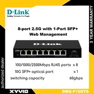D-Link DMS-F109TS 8-port 2.5G with 1-Port SFP+ Web Management Desktop Switch