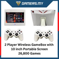 TV Gamebox 26800 Games with 2 Player Wireless Controller and 10 inch Screen