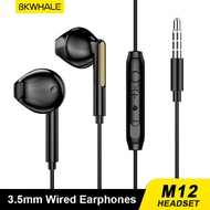 BKWHALE M12 3.5mm Tai nghe âm thanh nổi có dây tai nghe cho Android IP 5 5S 6 6S pluss trong tai tai