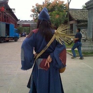Ancient Costume Beggar cos Costume Jacket Adult Living Buddha Stage Costume Suit TV Drama Performanc