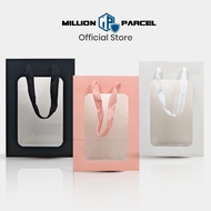 MillionParcel Window Paper Bag | Flower Paper Bag | Wedding Paper Bag | Christmas Paper Bag | Christ