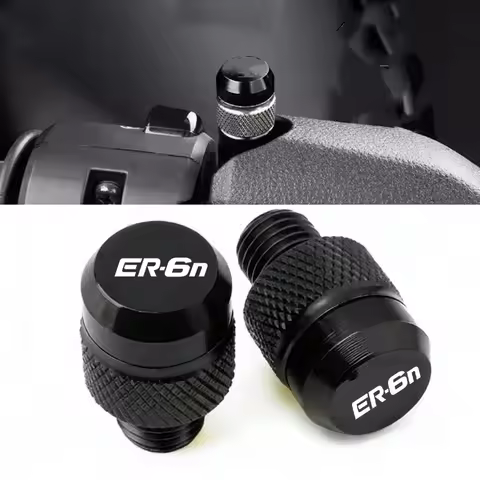 For KAWASAKI ER-6N ER6N ER 6N 2012-2023 Motorcycle M10*1.25 Aluminum Screws Bolts Mirror Hole Plugs 