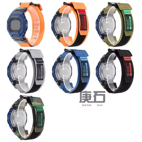 Nylon loop Strap Watch Band For Casio GBD-200 GBD 200