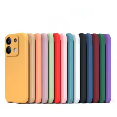 Original Liquid Silicone Phone Case For Xiaomi Redmi Note 13 13Pro Note13 Pro ＋ Note13Pro Plus 5G Sh