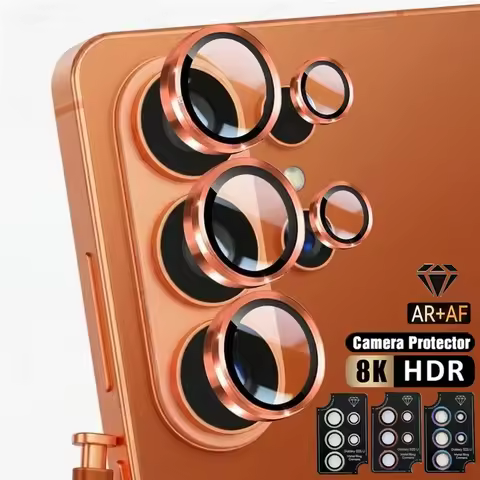8K Ultra HD Metal Ring Camera Protector Glass for Samsung S26 S25 S24 Ultra Plus Easy Installat Lens