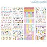 Un* Date Sticker for Planners Monthly Sticker Round Colorful Date Sticker Accessory