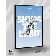 BMX Frame Poster - Hallowallo Frameblock Poster