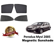 Perodua Myvi 2005 Magnetic Sunshade (4pcs) Magnet Sun Shade Car Window Shade Sunshield Car Window Ti