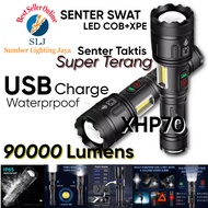 SENTER SWAT POLICE 200W TERBAIK / SENTER LED RECHARGEABLE / SENTER CAS