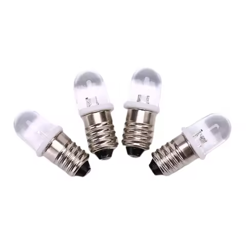 5 Pcs/lot E10 Led Bulb E10 DC 3V 4.5V Instrument Bulb E10 Indicator Bulb Old Fashioned Flashlight Bu