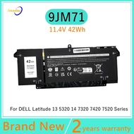 Quick Send 9JM71 Laptop battery For Dell Latitude 13 5320 14 7320 7420 7520 Series HDGJ8 MHR4G TN2GY