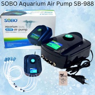 CC Pets Story✨Ready Stock | SOBO Aquarium Air Pump SB-988. The air output adjusted freely. Engergy s