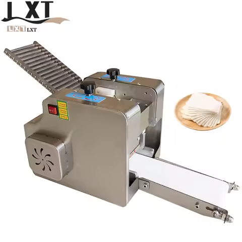 Automatic Gyoza Dumpling Skin Maker Ravioli Skin Making Machine Wonton Wrapper Machine