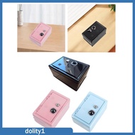 [Dolity1] Iron Piggy Bank Money Saving Box Container Organizer with Drop Box Safe for