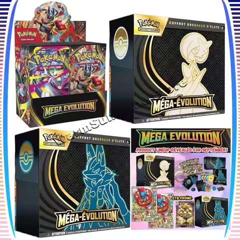 Original Pokemon Trading Card PTCG English Version ME01 MEGA EVOLUTION Booster Box ETB Cards Childre