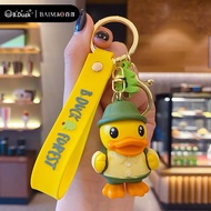 Baimao B.Duck Little Yellow Duck Jungle Keychain Car Key Pendant Influencer Girl School Bag Pendant Key Chain