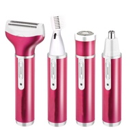 ZZOOI Hair Styling Sets 4 In 1 Rechargeable USB Epilator Hair Remover Nose Beard Eyebrow Trimmer Fem