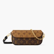 LOUIS VUITTON Monogram Reverse Canvas Wallet On Chain Ivy M26587