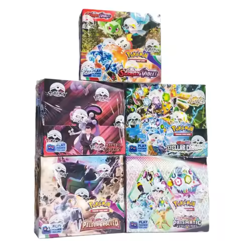 360PCS/Set Pokemon Card MEGA EVOLUTION SCARLET&VIOLE 151 Prismatic Evolutions Black Bolt English Boo