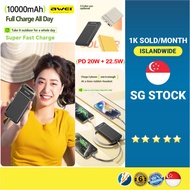 AWEI P88K Portable Power Bank 10000mAh With 2 Charging Cable For iPhone 15 14 pro Max/Huawei Powerba