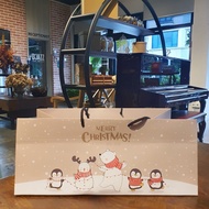 (5 Pcs) Christmas Paper Bag Paper Bag 31x19x13 cm Goodie Bag Christmas Packaging Hampers Carry