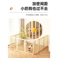 Solid Wood Pet Fence Heightened Protective Fence Heightened Baffle Foldable Fence Indoor Pet Isolati