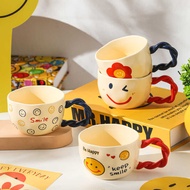 Breakfast Cup Cute Cup Ceramic Water Cup Ceramic Smiley Cup Cartoon Cup Smiley Ceramic Cup Mug