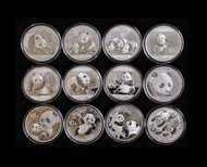 2011-2022 中國熊貓 🐼 普鑄銀幣 (12枚套裝) China Panda Silver Bullion Coin (12 pcs Set)